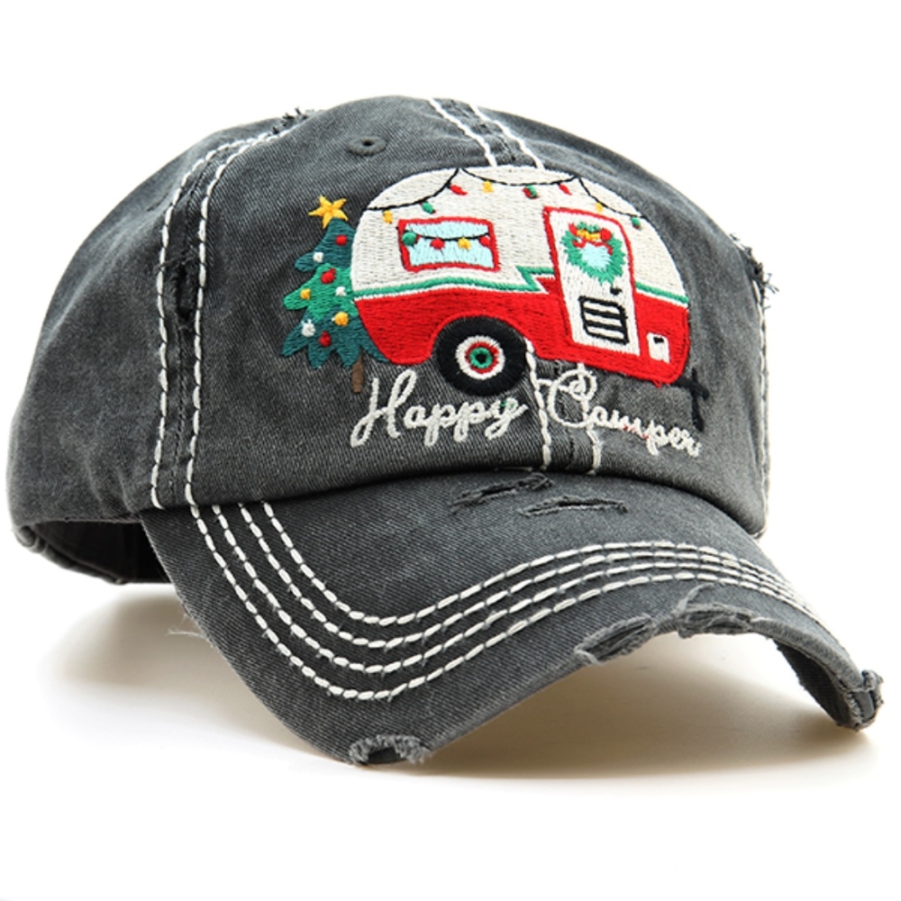 CHRISTMAS Happy Camper Hat